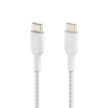 Belkin BoostCharge Braided USB-C to USB-C Cable (1m/3.3ft) -White